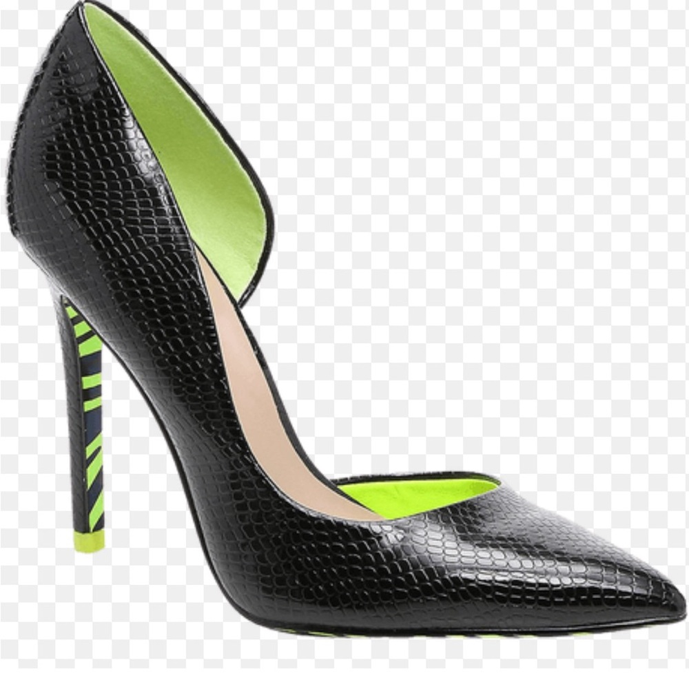 Black and Green Women's Stiletto Heel